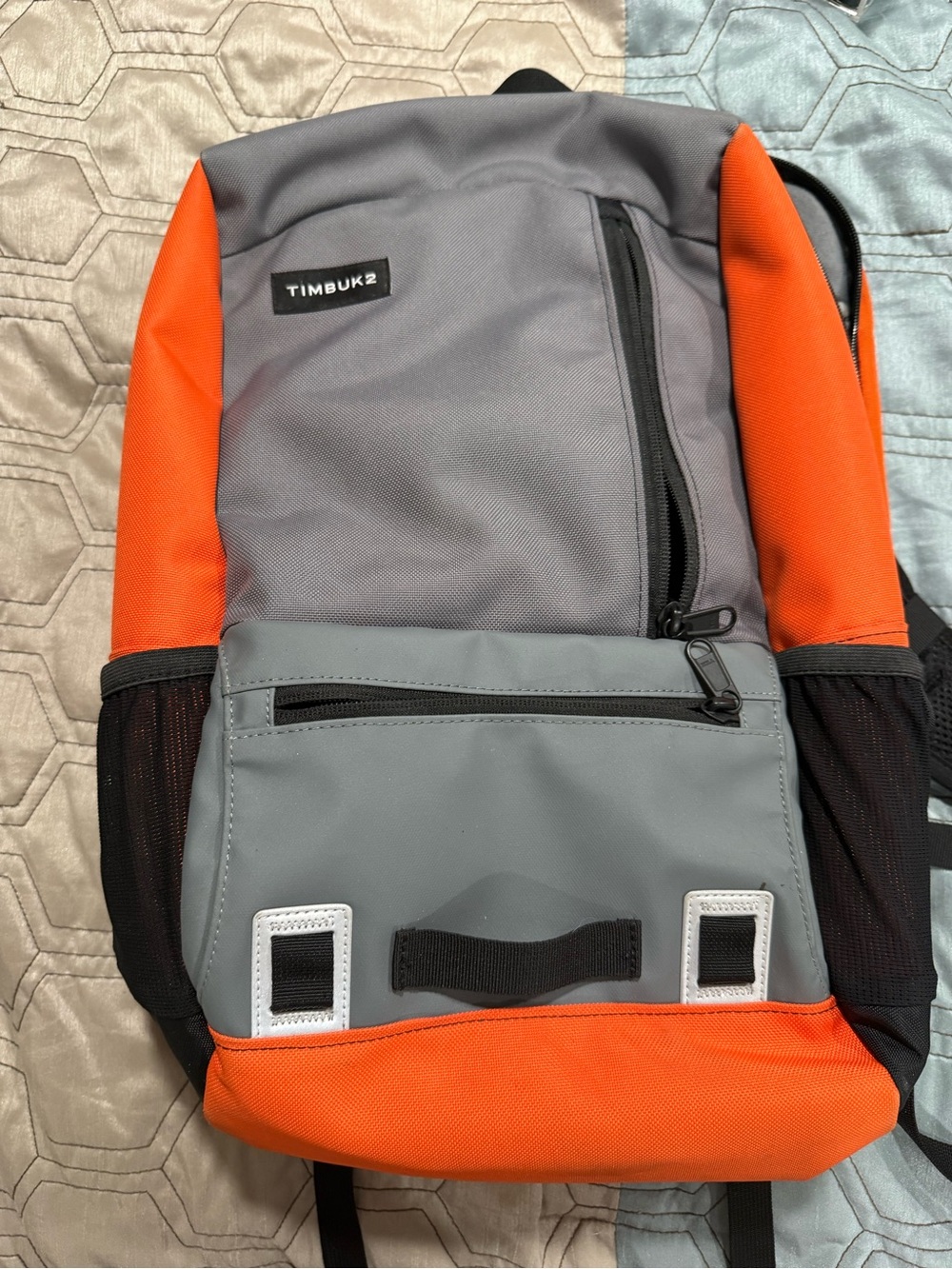 TIMBUK2 Alcatraz Backpack Laptop Orange/Black Waterproof School Travel Commute